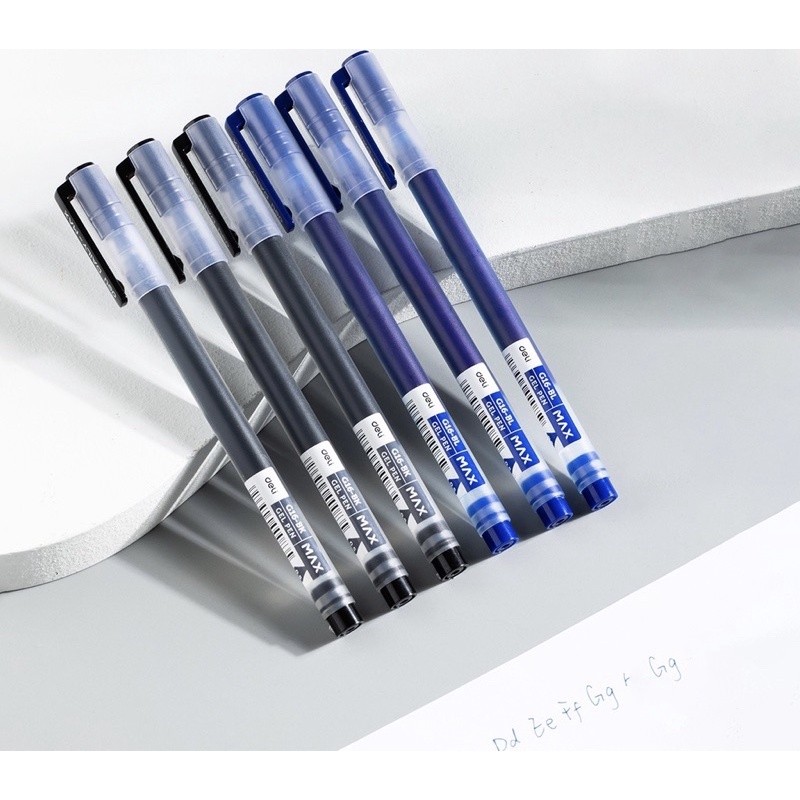 Bút Gel Deli G16-BK 0.5mm - Ống mực siêu to viết được 1600m
