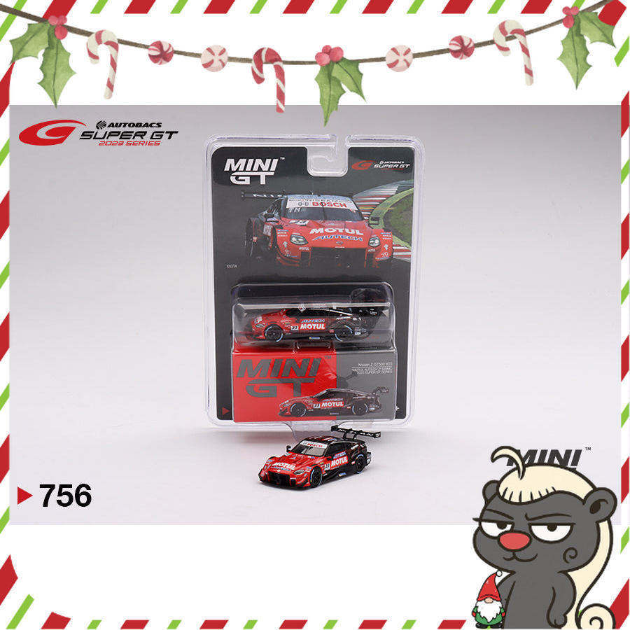 [HÀNG CÓ SẴN]  Mô hình xe Mini GT 1:64 Card Nissan Z GT500 #23 "MOTUL AUTECH Z" NISMO 2023 SUPER GT 