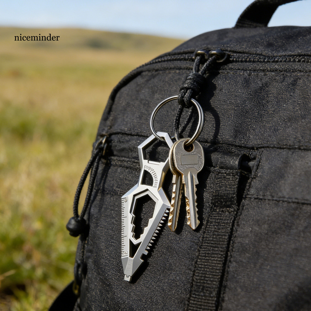 Edc Multi Tool Saw Mini Tool 1 hoặc 2 Chiếc Thép không gỉ 9 trong 1 Móc khóa đa chức năng Edc Tool –