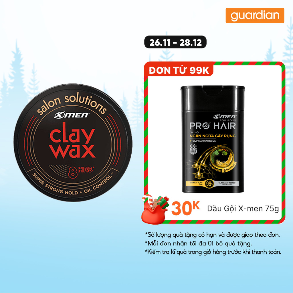  Sáp Vuốt Tóc Siêu Giữ Nếp X-Men Salon Solution Clay Wax 65g 
