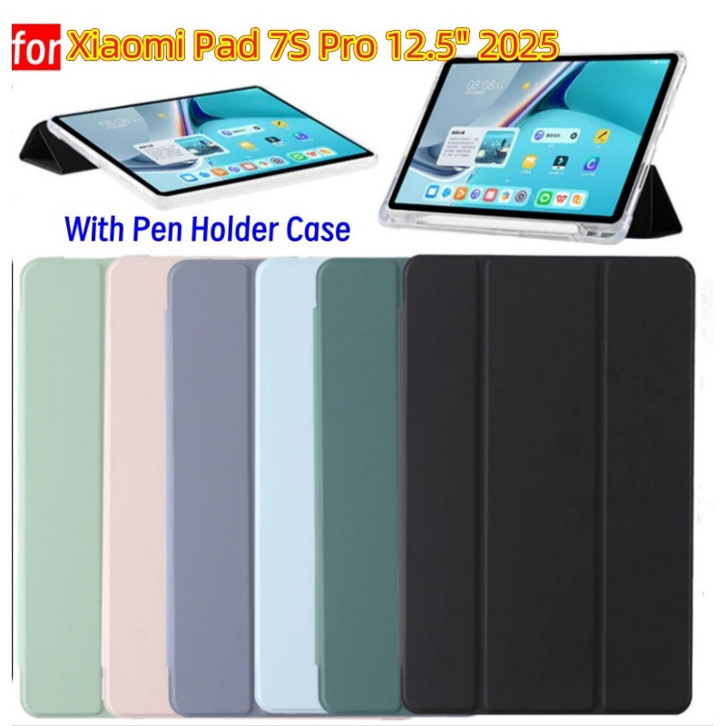 Dành Cho Xiaomi Pad 7S Pro Ốp Lưng 12.5 inch 2025 Có Giá Đỡ Bút mart Dành Cho Xiaomi Pad 7S Pro Mi P
