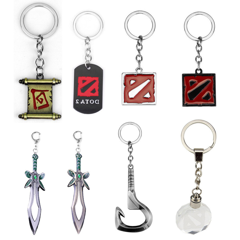 Bộ sưu tập móc khóa theo chủ đề DOTA2 - Móc khóa bướm của Butcher, Mặt dây chuyền kim loại trò chơi 