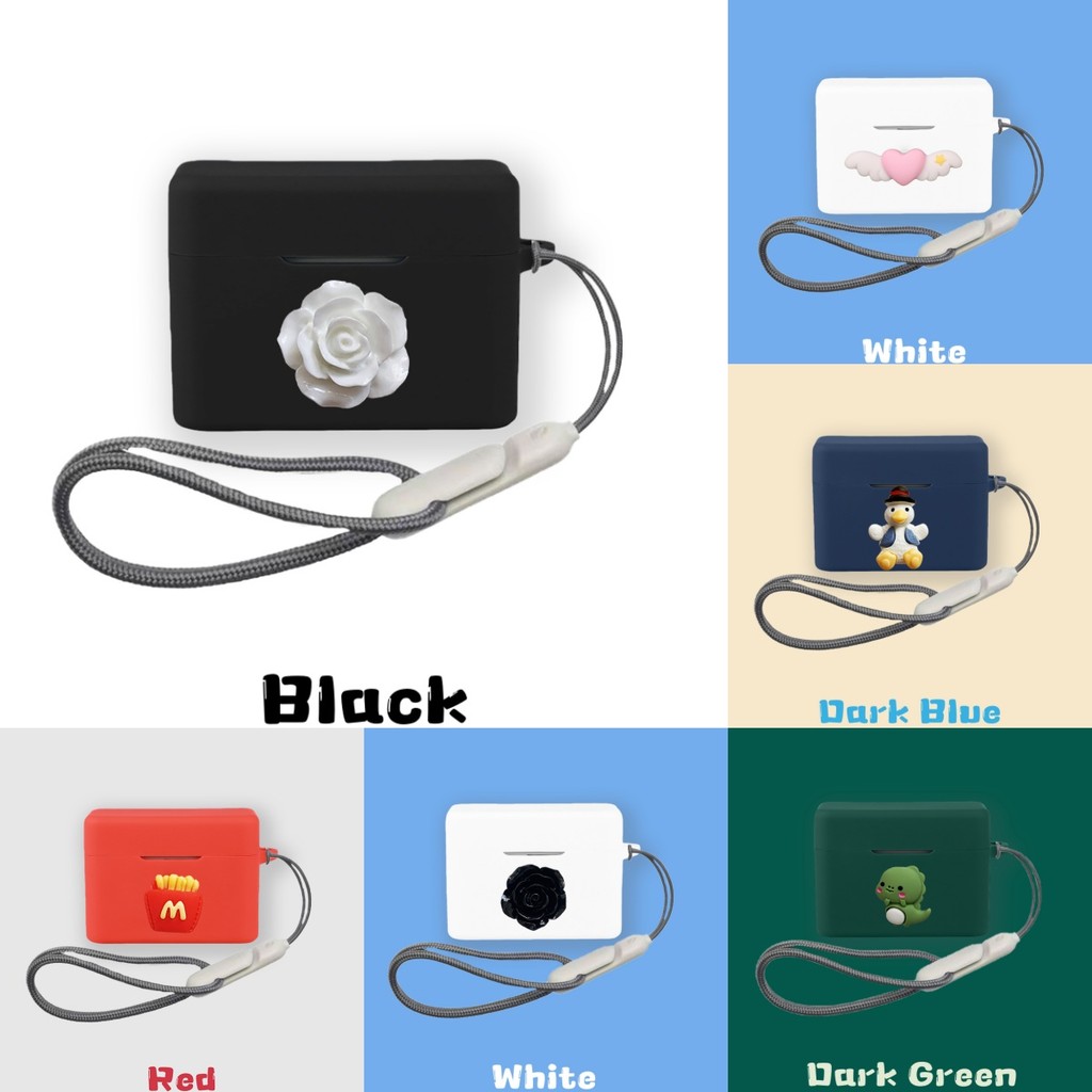 for MoonDrop Golden Ages 2 Charming Camellia Silicone Soft Case Suitable for MoonDrop Golden Ages 2 