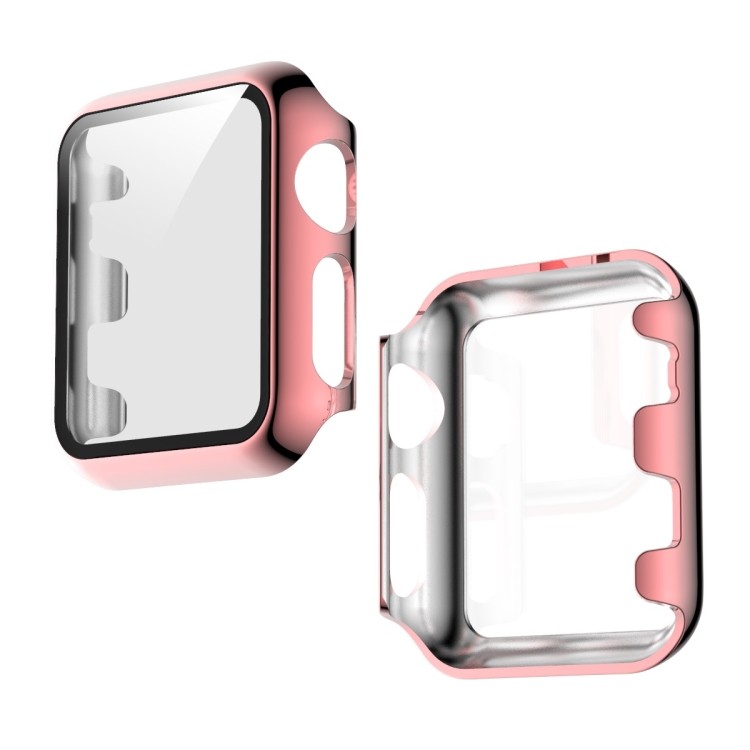 Ốp PC mạ điện + Vỏ bảo vệ tích hợp phim cường lực cho Apple Watch Series 3 & 2 & 1 42mm