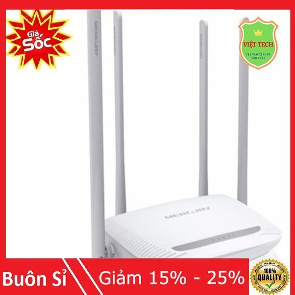 Bộ phát wifi 4 râu Mercury USed - BH đến 12T