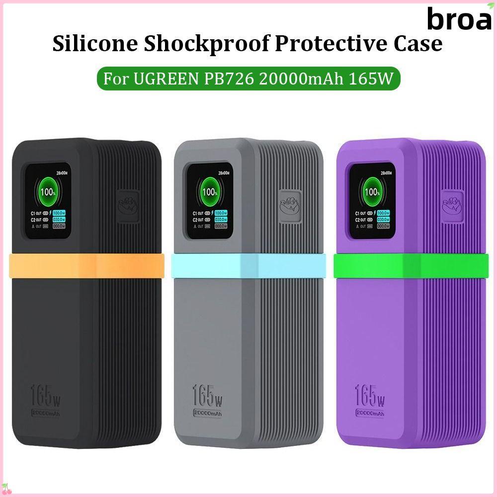 Bảo vệ BROA, Silicon chống sốc mềm, Vỏ bảo vệ chống trượt di động chống bụi cho UGREEN PB726 20000mA