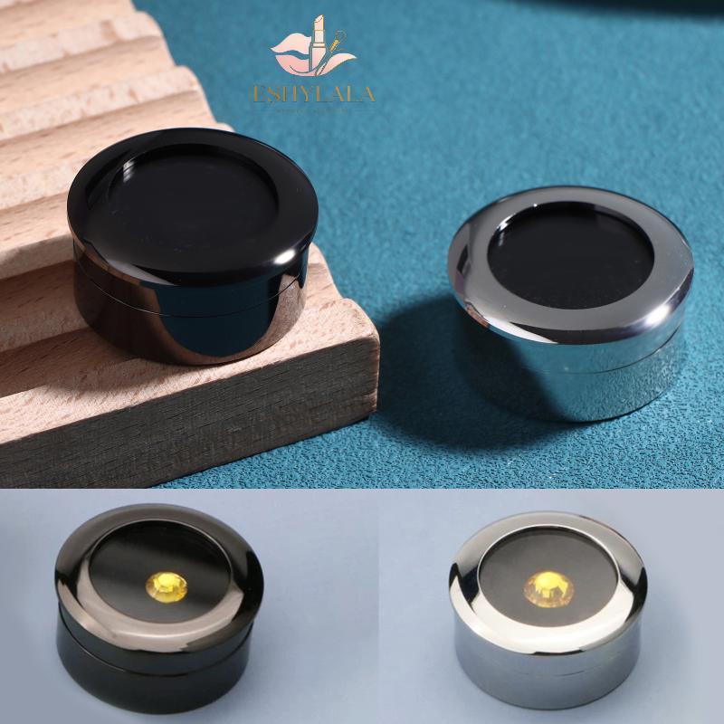 Eshylala Tròn Đá Quý Hiển Thị Hộp Bảo Quản Kim Loại Trang Sức Đá Hộp SStore Người Tổ Chức Cho Quà Tặ