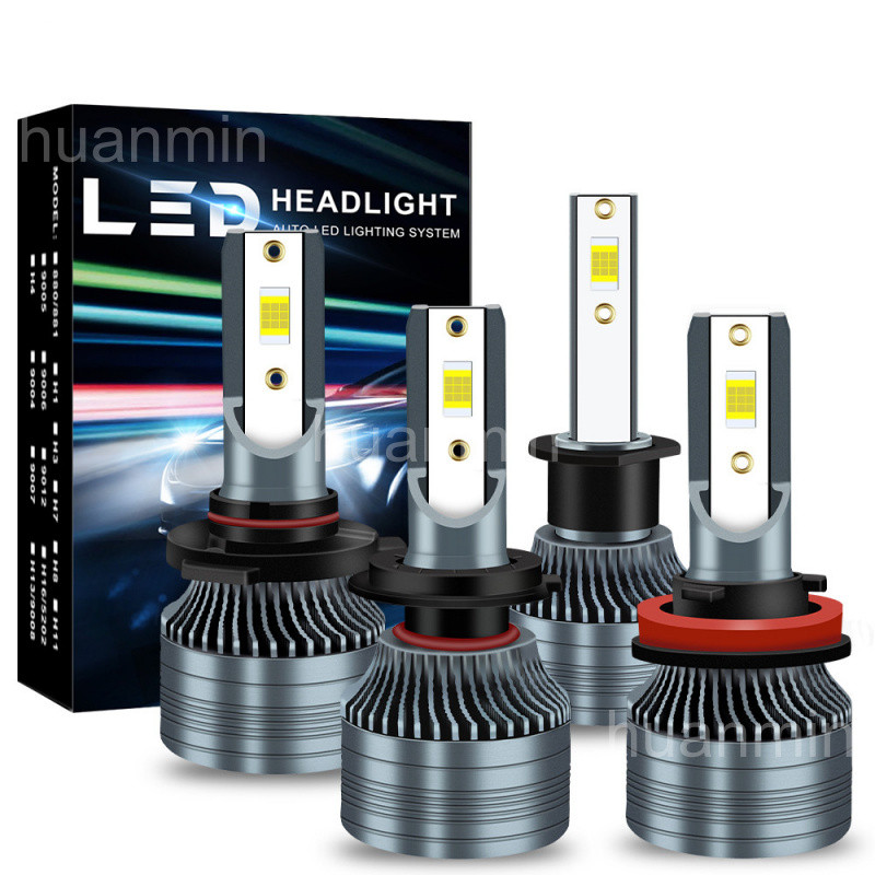 Đèn pha LED siêu sáng H7 H11 H4 H4 H8 H9 9005 HB3 9006 HB4 4300K 6000K Bóng đèn ô tô Đèn sương mù ô 
