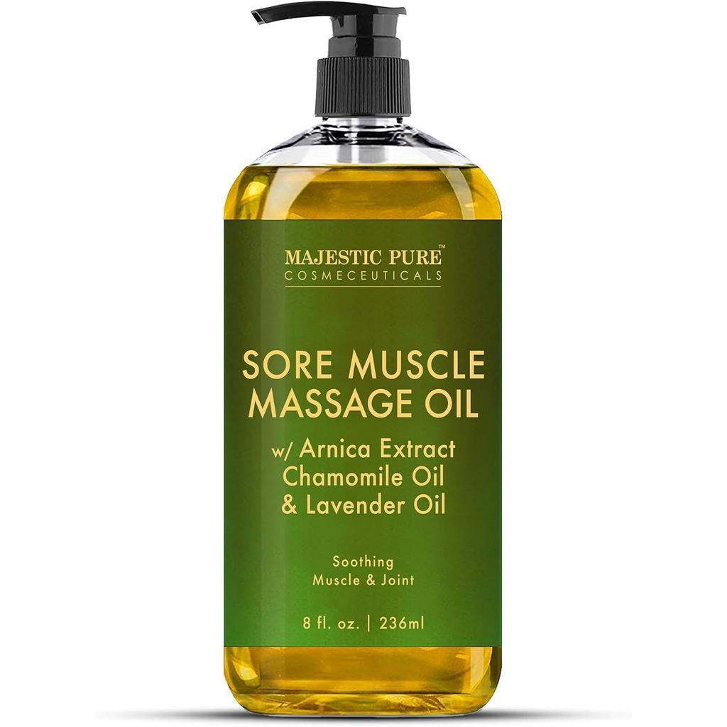 MAJESTICPURE Arnica Dầu massage dịu nhẹ để trị liệu massage-Làm mới và thư giãn-Oils với tinh dầu ho
