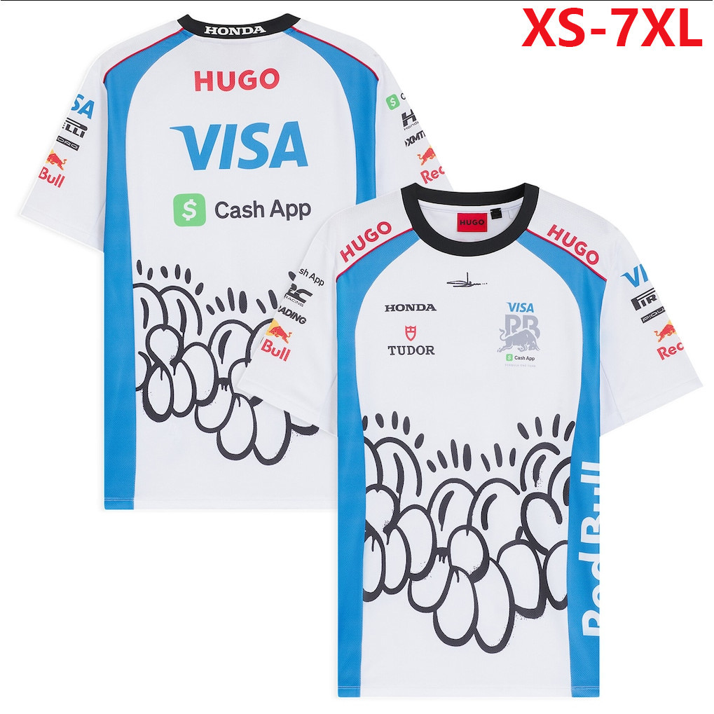 2026 Áo thun ngắn tay Unisex F1 mới + F1 Red Bull Racing Team Jersey