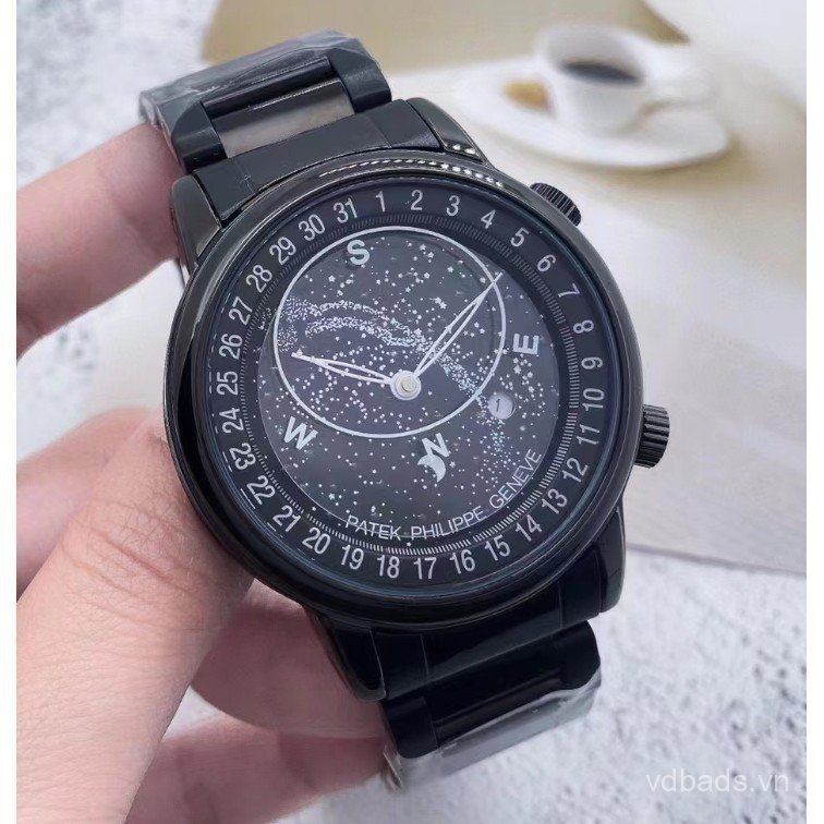 Dây đeo da ngọc bích thời trang Baida Business Quartz Men Watch 2022 Chính hãng Rui Mới Đa chức năng