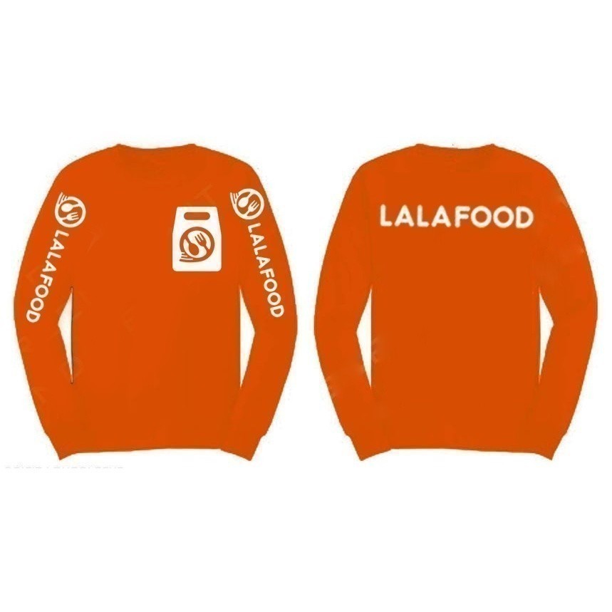 Thời trang Lalamove 2025 Áo thun dài tay màu cam Áo thun nhỏ giọt / Jersey Quần áo sợi nhỏ / Áo thăn