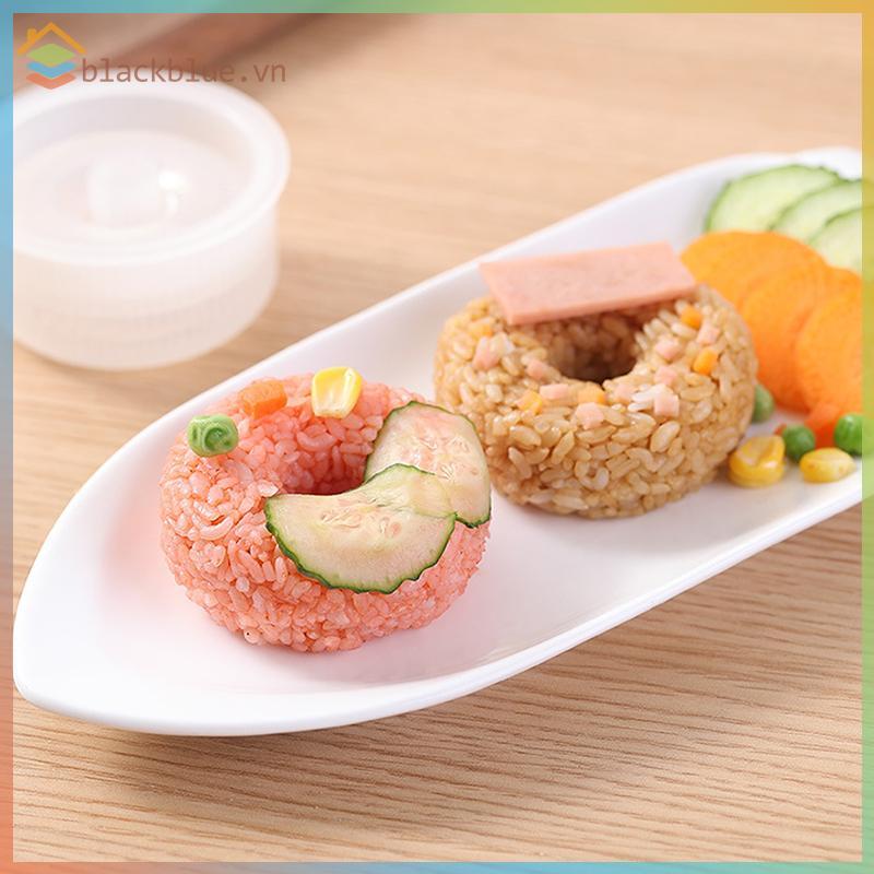 BBLUE Mùa Đi Học Bánh Donut Tròn Cơm Bóng Khuôn Máy Làm Sushi Chống Dính DIY Dễ Dàng Cơm Bóng Báo Ch