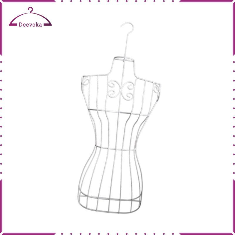 Mannequin nữ bằng dây kim loại cho váy, Torso ma-nơ-canh nữ, Hỗ trợ quần áo đa năng có móc, Torso ma