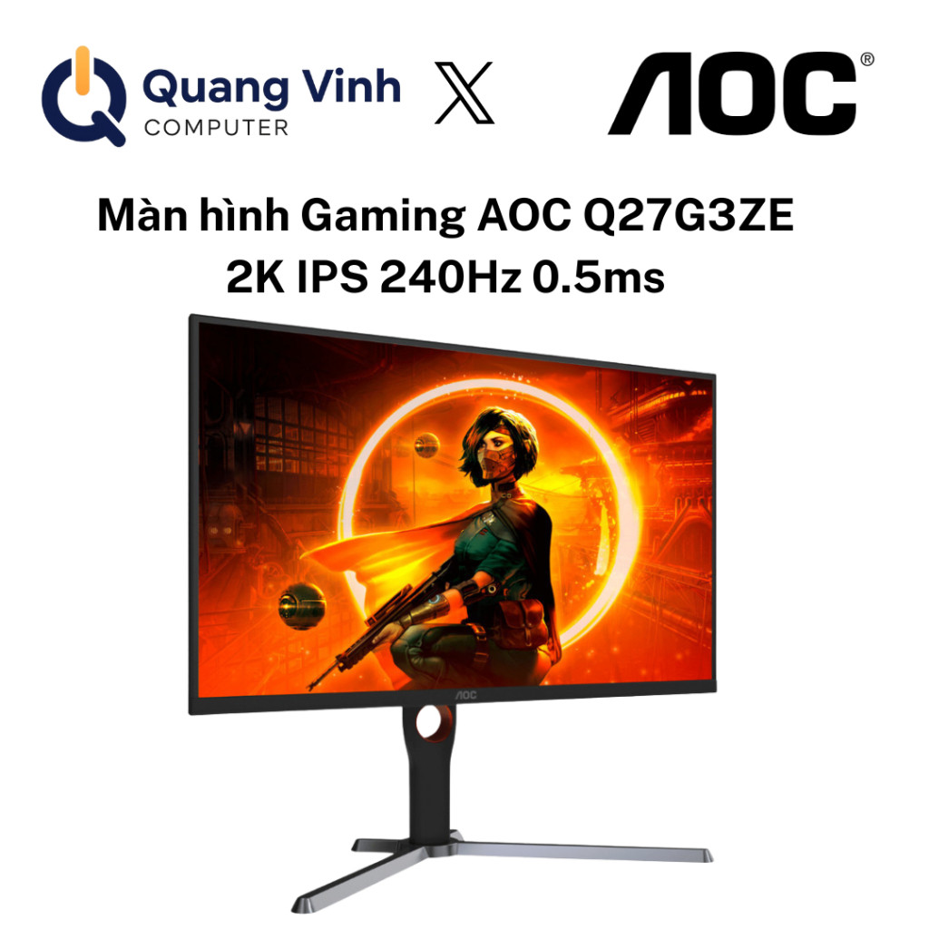 Màn hình Gaming AOC Q27G3ZE 2K IPS 240Hz 0.5ms - Hàng chính hãng