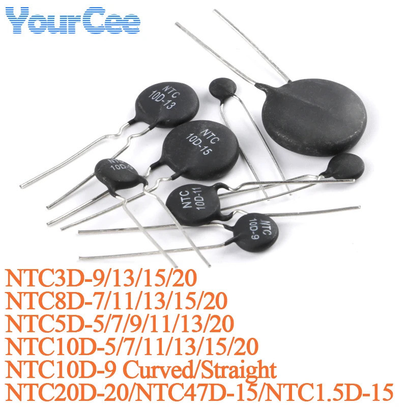 20 Chiếc NTC 10D NTC10D Điện Trở 10D-5 10D-7 10D-9 10D-11 10D-13 10D-15 10D-20 Hệ Số Nhiệt Độ Âm Điệ