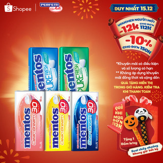  COMBO 2 hộp thiếc kẹo Ngậm Không Đường Mentos Clean Breath  nhiều hương  cho hơi thở thơm mát trong suốt 30 phút 