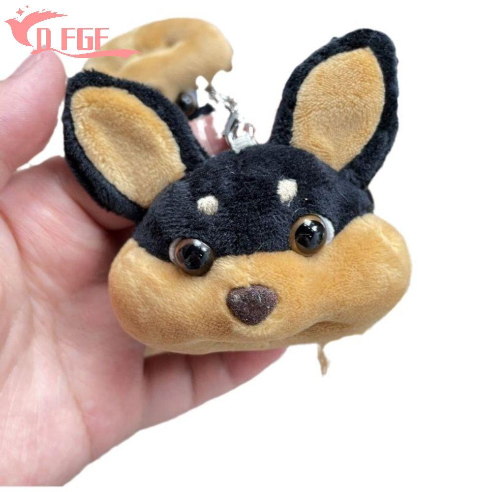 DFGF Bee Dog Doll Móc khóa, có mũ sang trọng Bee Puppy Bag Mặt dây chuyền, 3D với tạp dề Thời trang 
