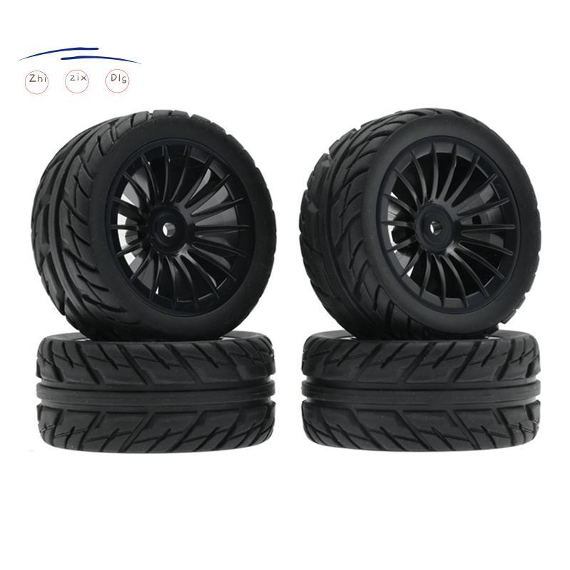 4 Bánh Xe Lốp Cao Su Cho SG1603 SG1604 SG1605 UD1601 UD1602 UD1603 UD1604 1 / 16 RC Xe Nâng Cấp Phần