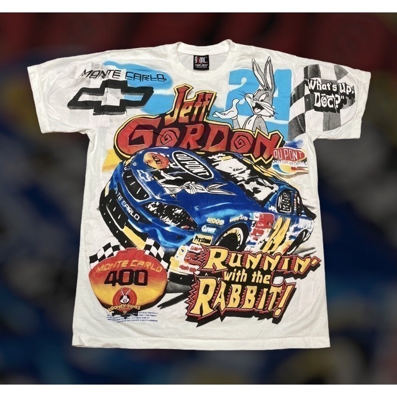 Ovp fashion 2025 Hoạt Hình Áo Sơ Mi NASCAR Phong Cách Năm 90s