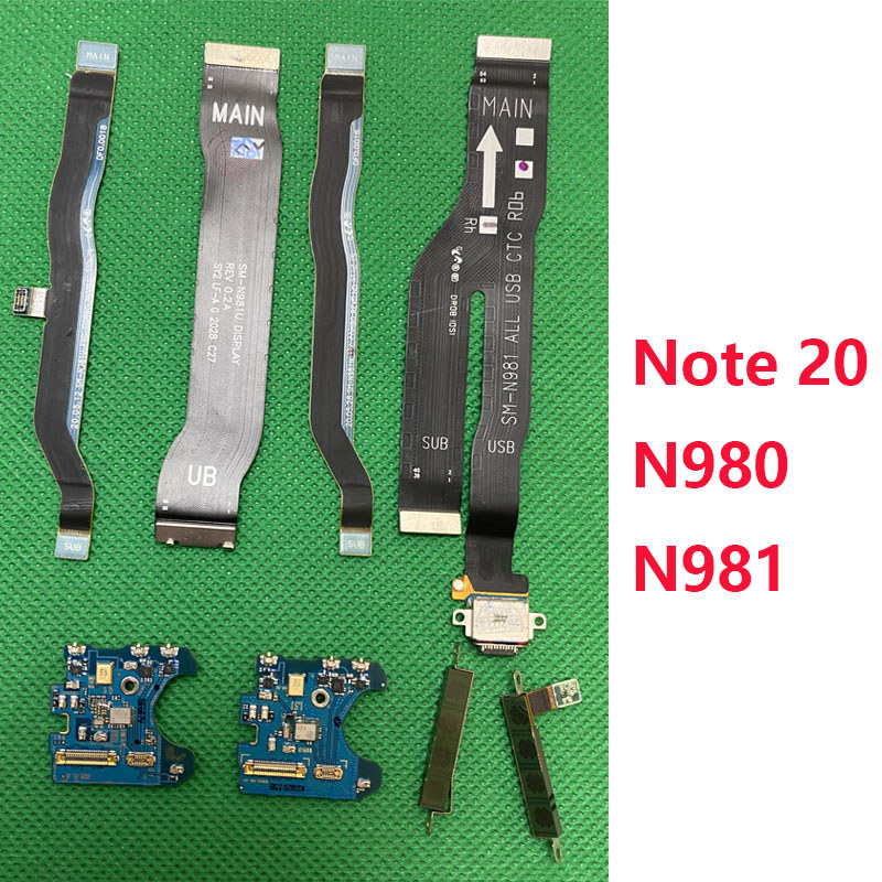 1 Chiếc LCD Tín Hiệu Chính Micro Ban Dock Cổng Sạc 5G mmWave Cáp Mềm Cho Samsung Galaxy Note 20 4G 5