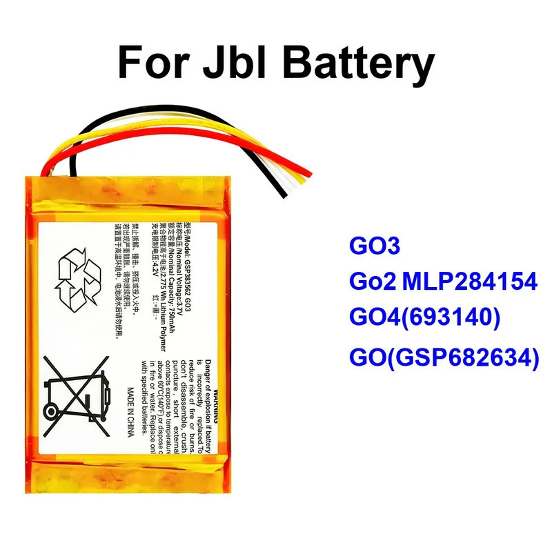 Pin ổn định GO4 (693140) GO2 MLP284154 GO (GSP682634) 730-900mAh Cho Jbl GO 4TH 1 2 3 4