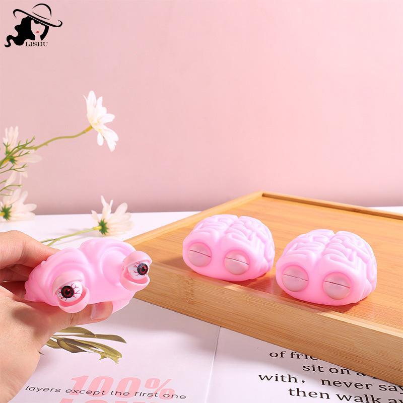 LISHU Chống Căng Thẳng Flippy Não Squishy Mắt ping Bóp Đồ Chơi Giảm Lo Âu Đồ Chơi th