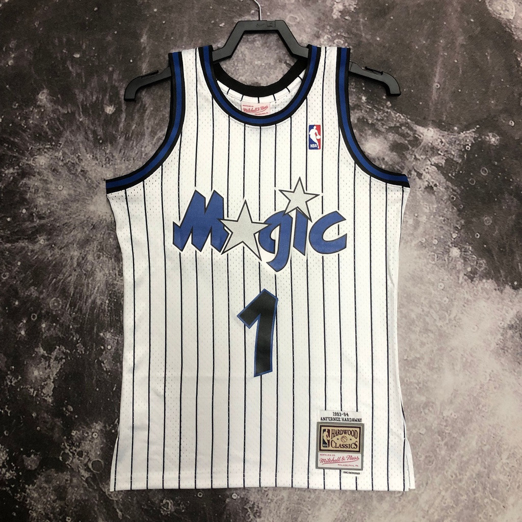 JOCELN Authentic Hot Press Áo đấu nam Orlando Magic Penny Hardaway Shaquille ONeal 1993-94 Mitchell 