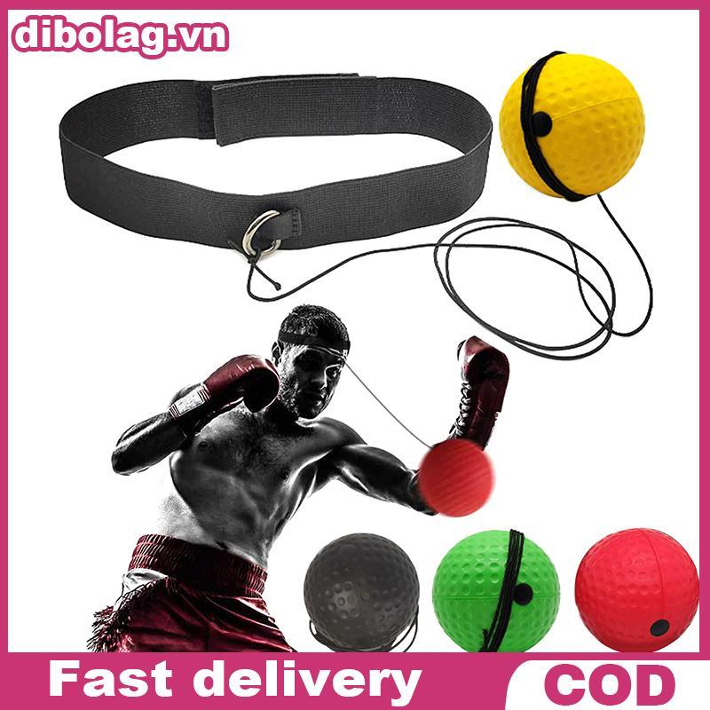 DIBO Boxing Speed Ball Head-mounted PU Punch Ball MMA Sanda Training Hand Eye Reaction Gym Sandbag M