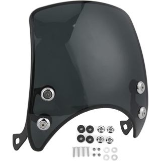 Kính Chắn Gió Xe Máy, Kính Chắn Gió Xe Máy Retro PC Kính Chắn Gió Đa Năng Cho 5-7in Đèn Pha Xe Máy Một Phần