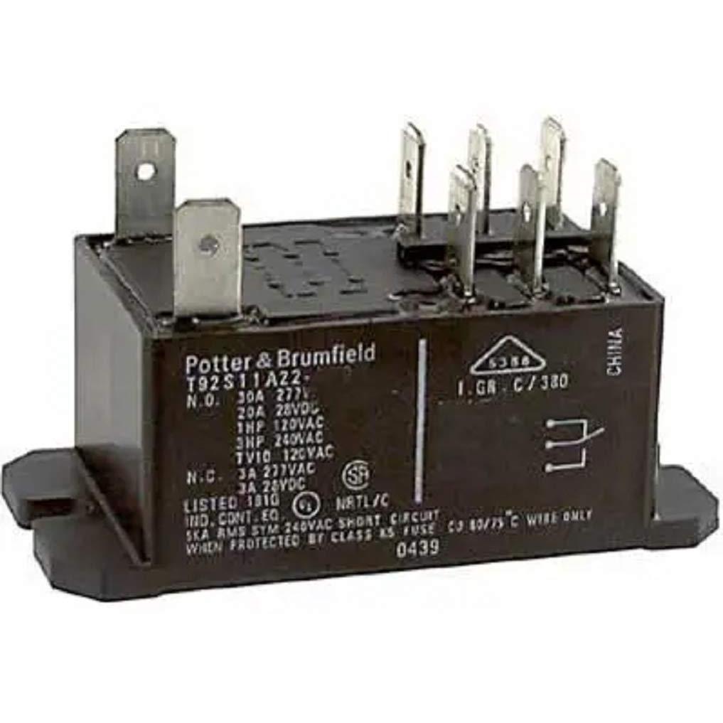 Rơle nguồn TE CONNECTIVITY / POTTER & BRUMFIELD T92S11A22-24, DPDT, 24VAC, 30A, Mặt bích