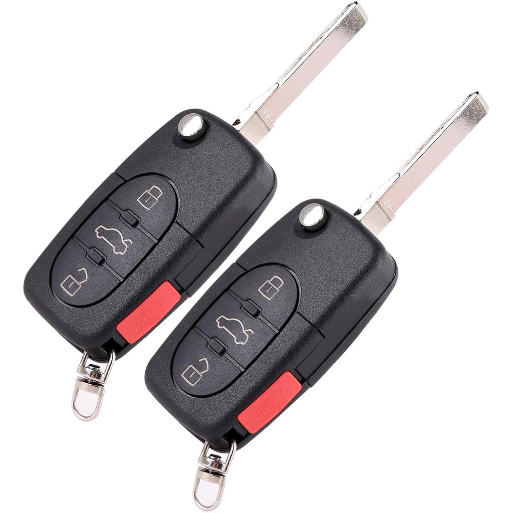 OCPTY Thay Thế 2 Chiếc Chìa Khóa Lật Fob Cho A4 Cho A4 Quattro Cho A6 Cho A6 Quattro Cho A8 Cho A8 Q