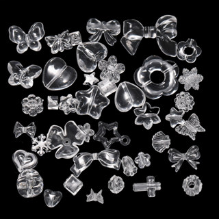 St. kunkka 10 cái hạt trong suốt Acrylic loạt trong suốt Hỗn hợp hạt làm cho Vòng tay kết hạt thủ công Vòng cổ DIY