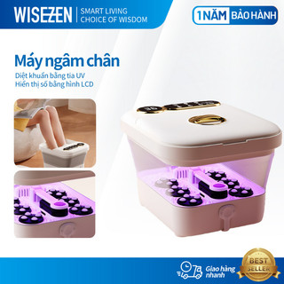 Máy Ngâm Chân Massage Wisezen Gấp Gọn Mát Xa Bấm Huyệt Kèm 24 Bi Lăn Massage Giảm Đau Nhức Tăng Tuần Hoàn Máu 