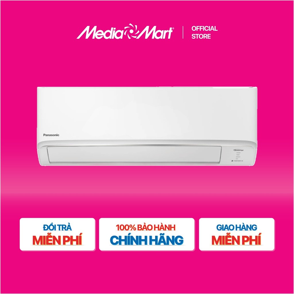 [MEDIAMART] - Điều hòa Panasonic 2 chiều Inverter 1HP-9000BTU CS-YZ9AKH-8 - FREESHIP,Bảohànhchínhhãn