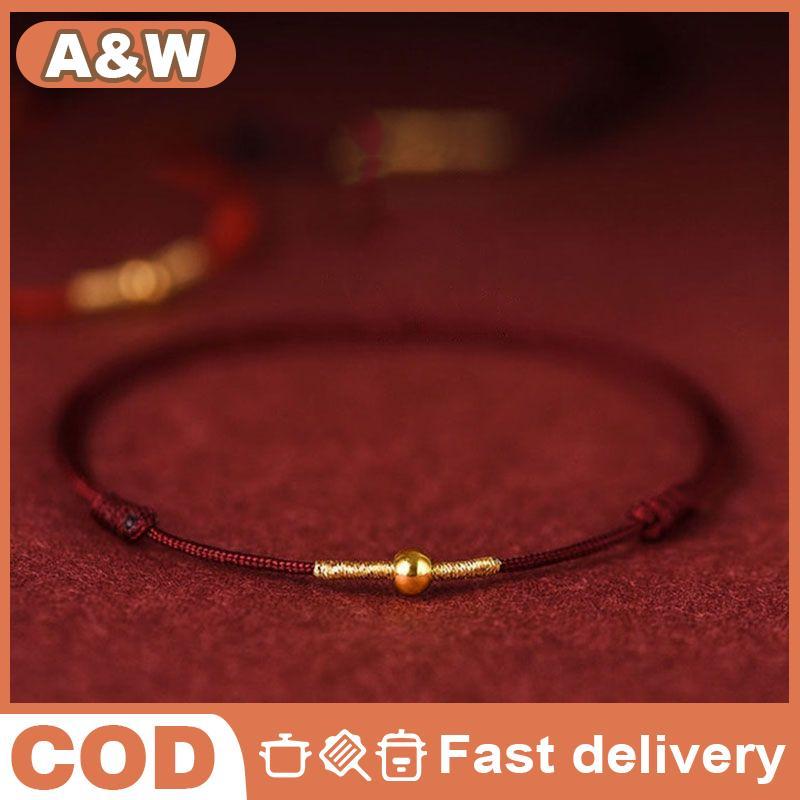 [WHP] Adjustable Handmade Red Rope Lucky Bracelet Anklet for Women Men Lovers Friends