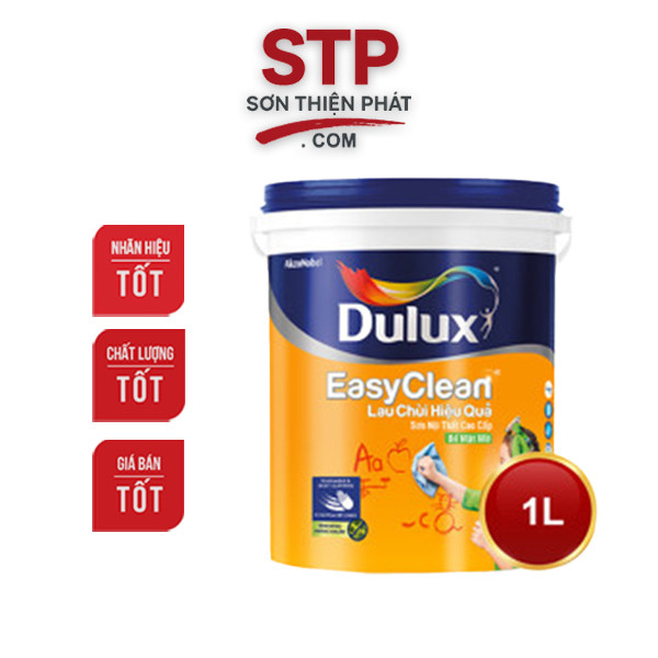[XU HƯỚNG 2025 - 1 lít] Sơn tường trong nhà Dulux Easy Clean lau chùi vượt trội kháng virus