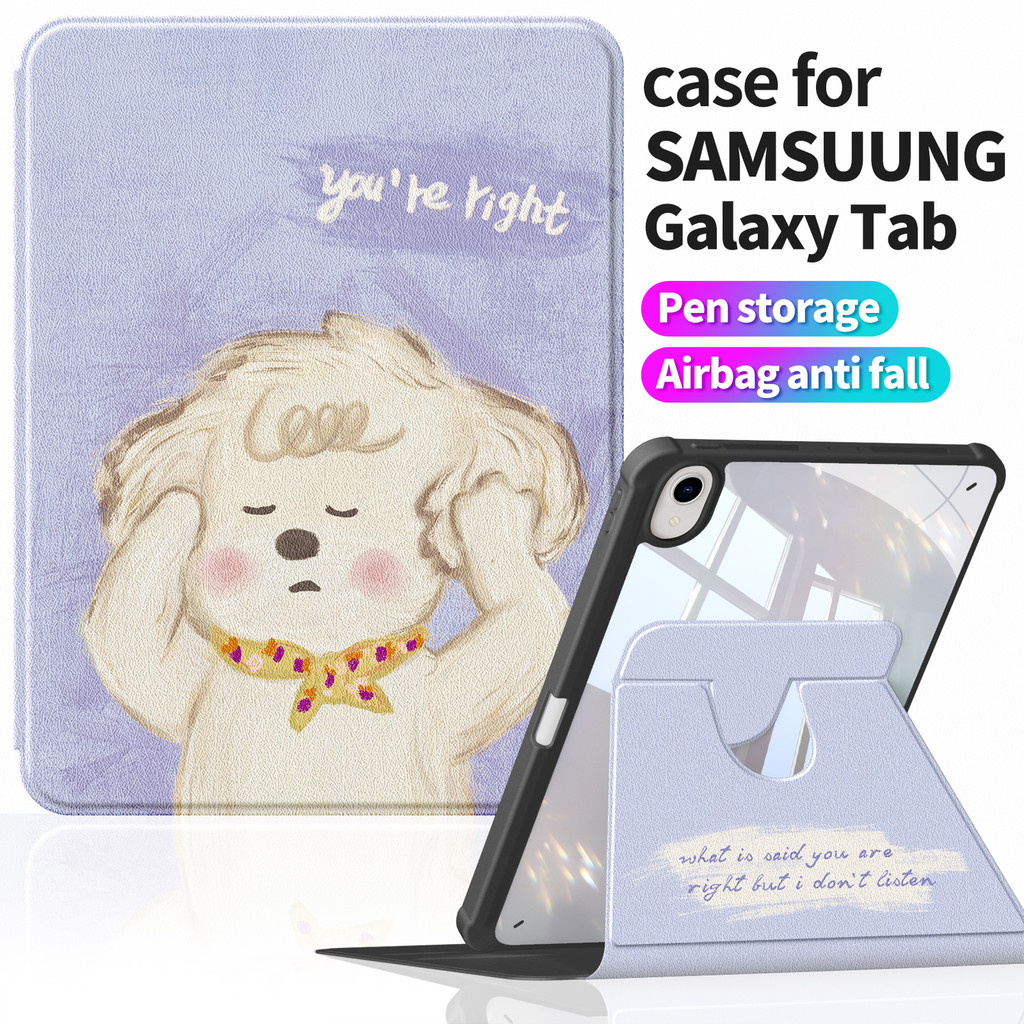 Ốp Da PU Cho Samsung Galaxy Tab A9 + Plus 11 " | Phong cách INS Họa tiết dễ thương | Chống gỉ & bền 
