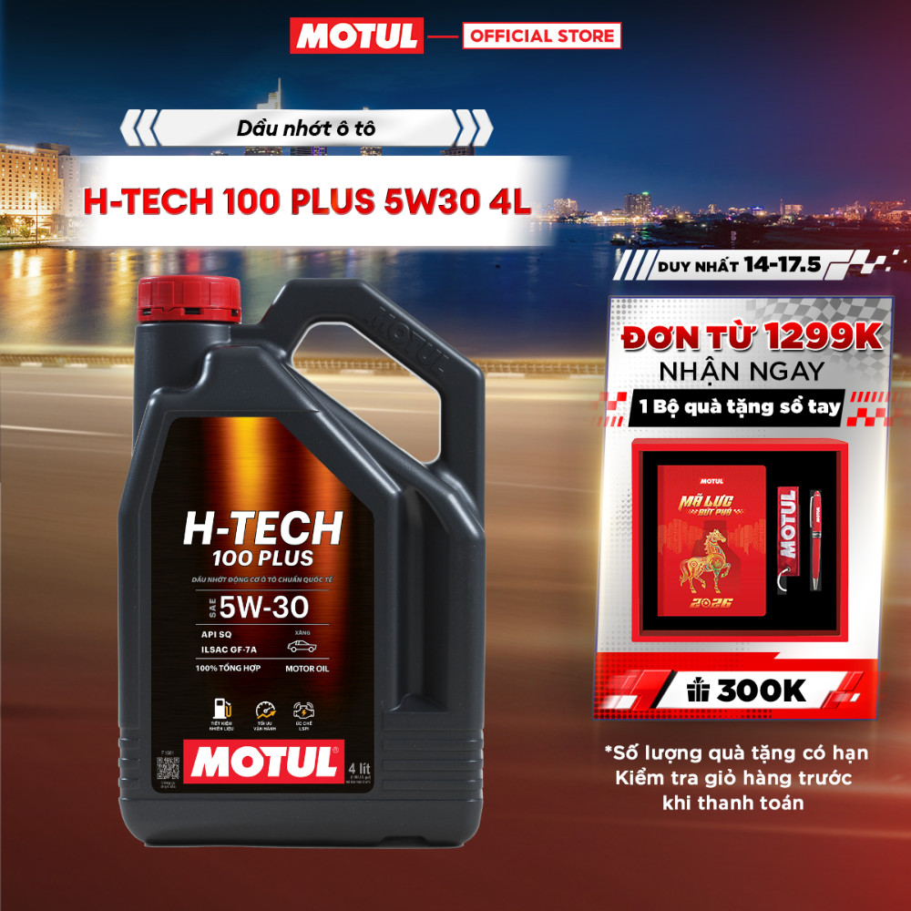 Dầu nhớt xe ô tô MOTUL H-TECH 100 PLUS 5W30 4L