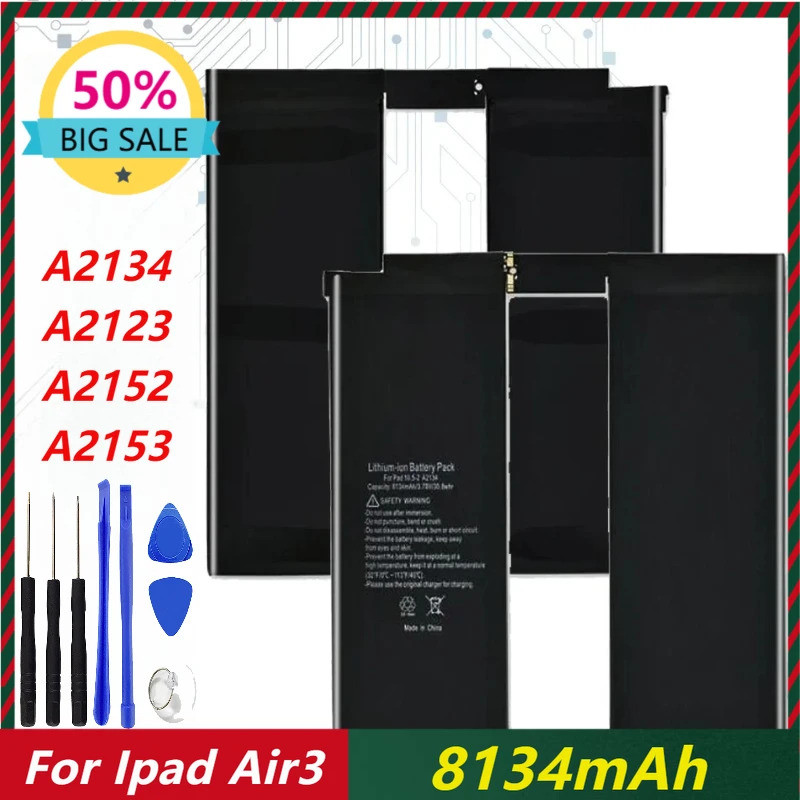 Pin thay thế 8134mAh cho máy tính bảng Ipad Air3 Pro10.5 2nd A2134 / A2123 / A2152 / A2153
