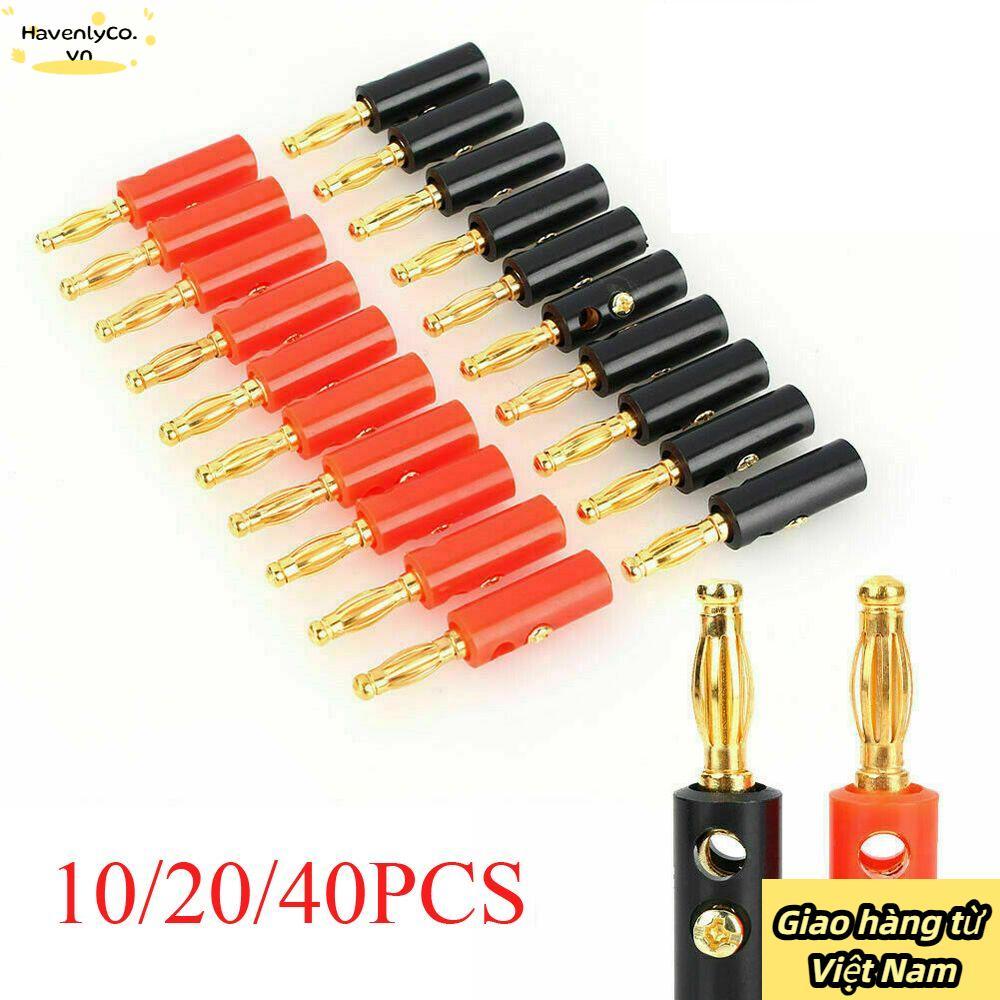 [Vận chuyển nhanh] Phụ kiện loa HAVENLYCO Banana Plug 4mm Jack âm thanh mạ vàng