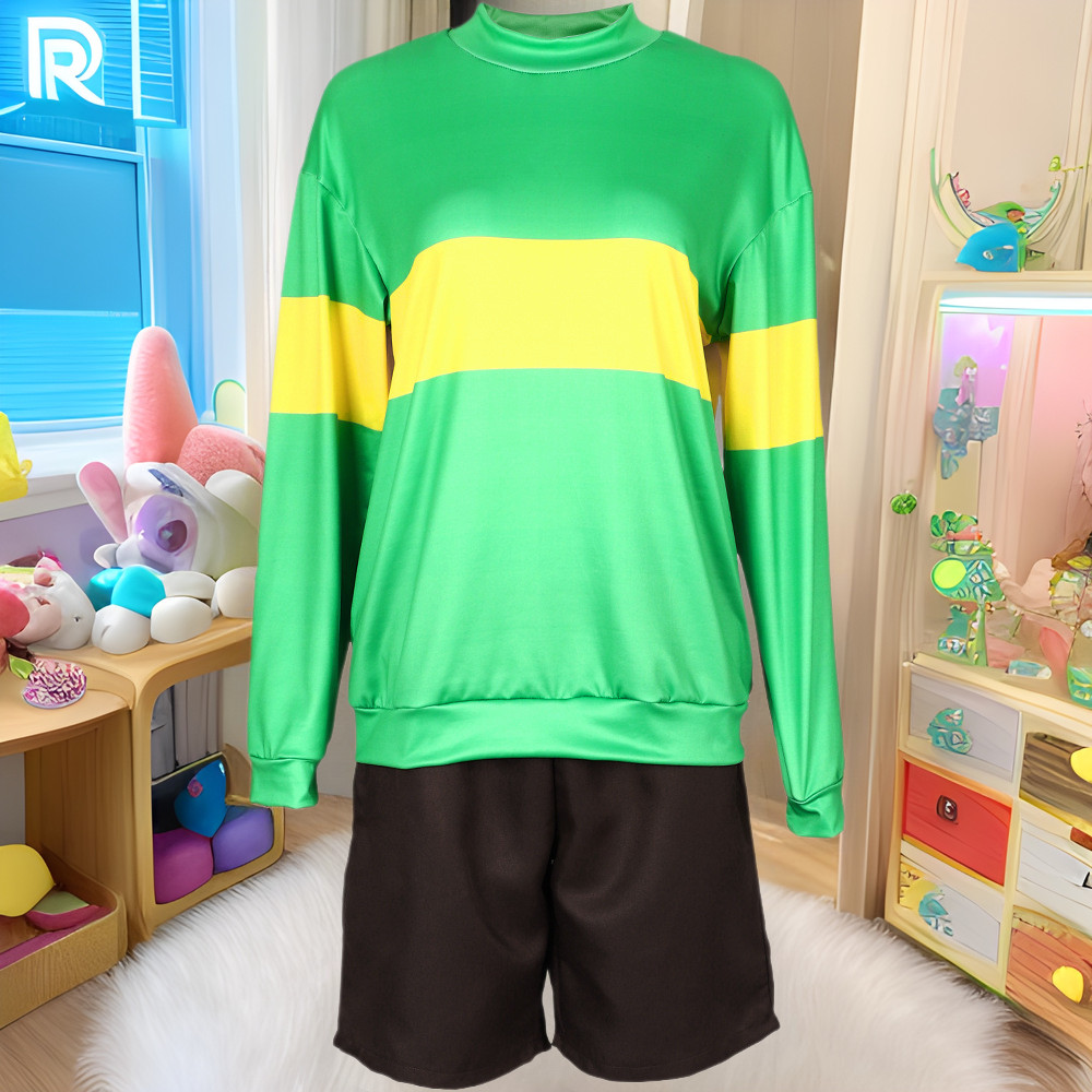 [Hàng có sẵn Giảm giá hấp dẫn] Trang phục cosplay Undertale frisk Trang phục biểu diễn sân khấu Hall