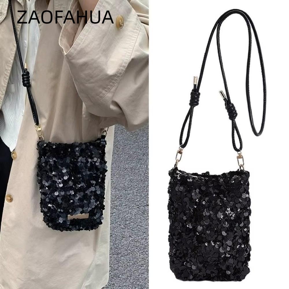 Túi đeo vai Mini ZAOFAHUA, Túi đeo chéo thiết kế tiệc tối, Túi xách và ví Bling Bling Bling dành cho