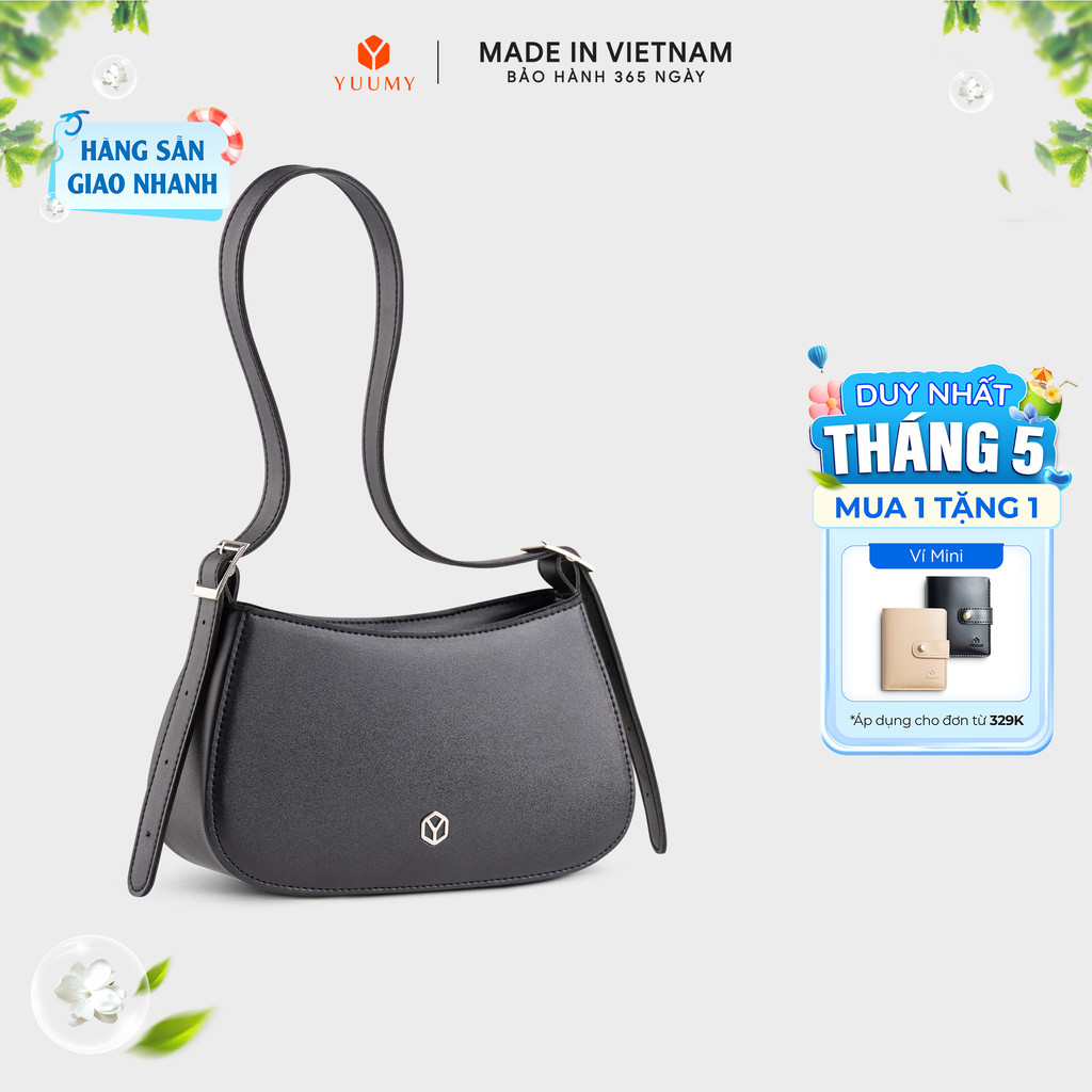 Túi Yuumy (Thời trang nữ kiểu dáng basic size 24 - Túi đeo vai da 
Seasand YN228)