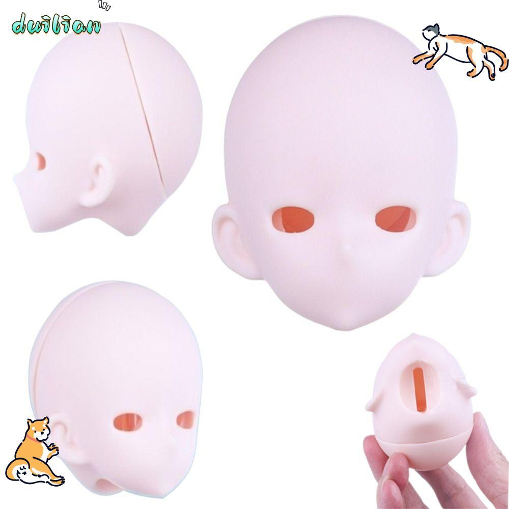 DUILIAN Bjd Baby Head, Anime-Style PVC 1 / 4 BJD Anime Headsculpting, Bjd Phụ kiện có thể mở Da trắn