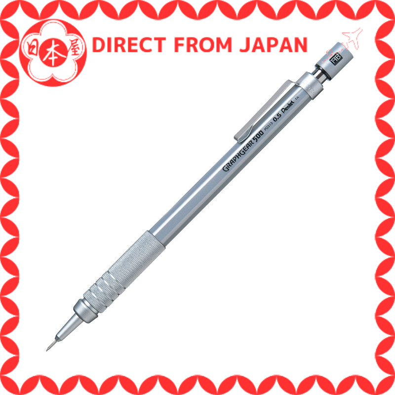Pentel Bút chì kim GraphGear 500 0.5mm PG515 Bạc [Direct from Japan]