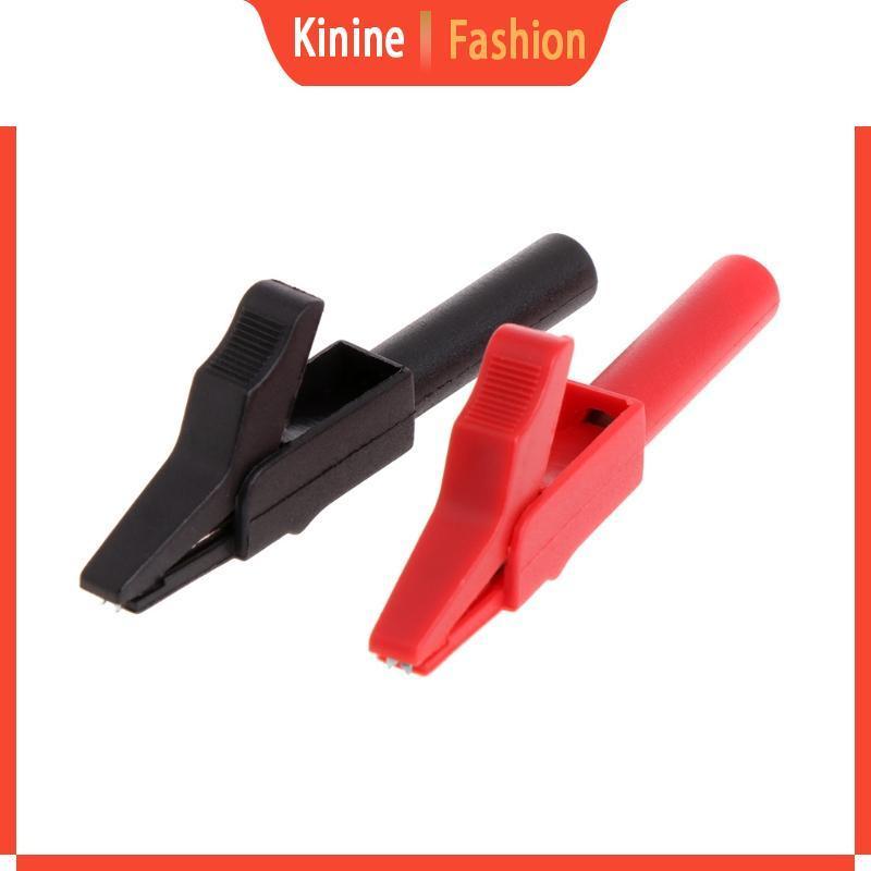 2 Pcs Full Protective Alligator Clips Croco-dile Clamp For Professional Multimet