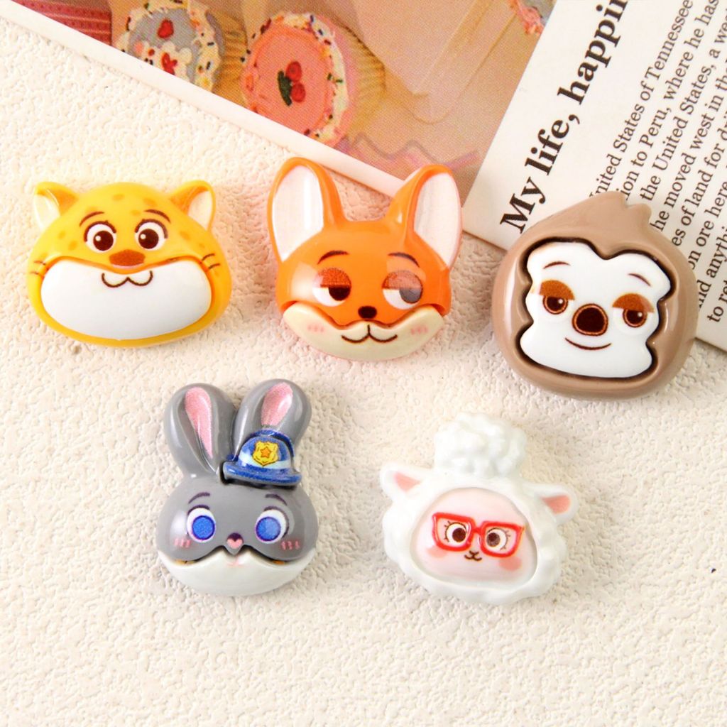 1 Bộ Charm Thỏ Zootopia Fox | Phụ kiện giày dép DIY tắc nghẽn