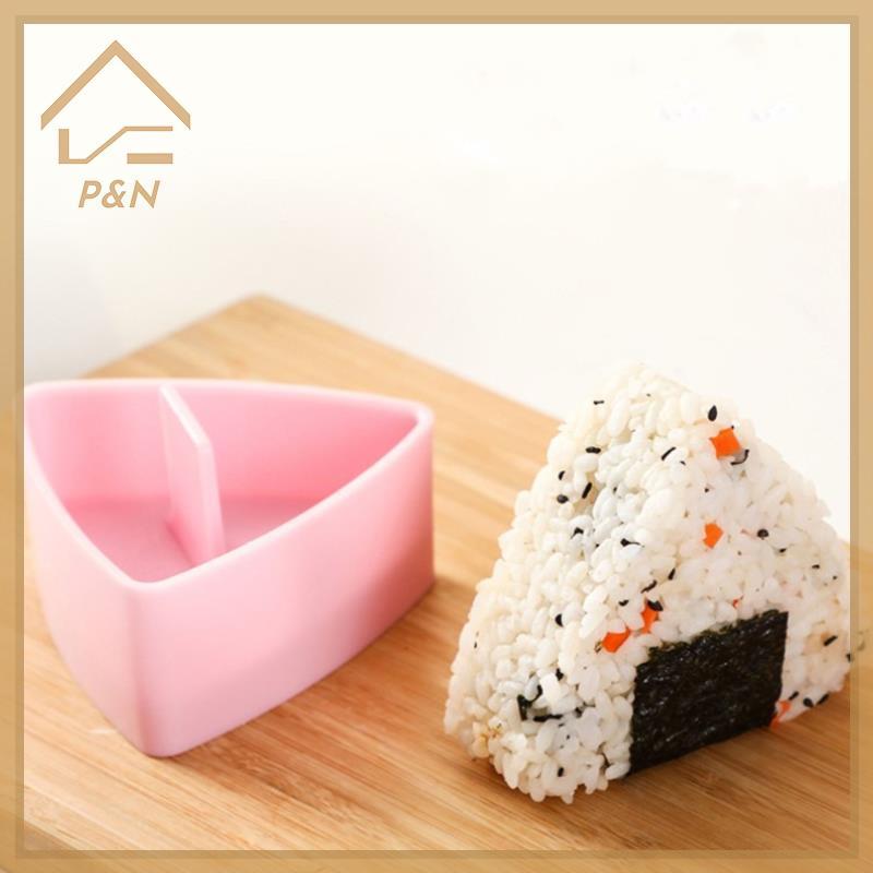 [P & N} Khuôn Sushi Onigiri Rice Ball Food Press Khuôn Làm Sushi Hình Tam Giác Bộ Sushi [VN]