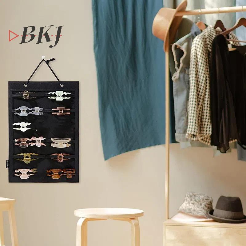 [KJ] Túi đựng đồ treo tường đa năng Phụ nữ Kẹp tóc Phụ kiện tóc Giá đỡ sức chứa lớn Giá đỡ trang sức